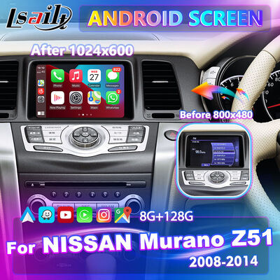 Lsailt Android Carplay Multimedia Screen dla 2008-2014 Nissan Murano Z51