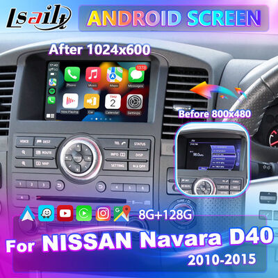 Lsailt Android Carplay Multimedia Screen dla 2010-2015 Nissan Navara D40