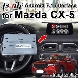 Samochodowy interfejs wideo Plug and Play Android 7.1 dla Mazdy CX-5 2014-2019 obsługuje odtwarzanie YouTube, nawigację Android ...
