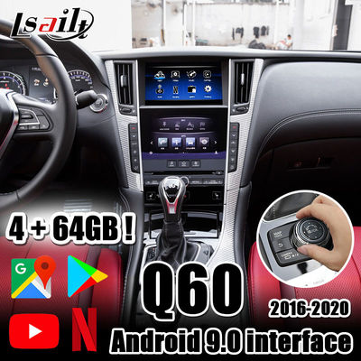 Interfejs Lsailt 4GB CarPlay/Android Auto z Android auto, YouTube, Netflix, Yandex dla Infiniti 2016-teraz Q50 Q60