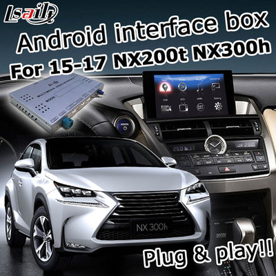 Lexus NX200t NX300h Nawigacja GPS pokrętło sterowania panelem dotykowym waze youtube carplay android auto
