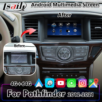 Lsailt Android Carplay interfejs wideo samochodowy ekran multimedialny dla Nissan Pathfinder R52