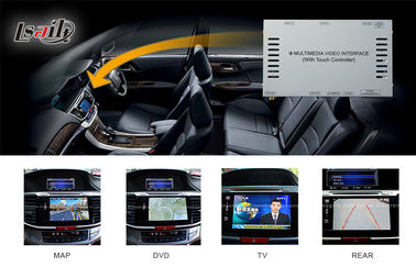 Multimedialny adapter wideo z nawigacją GPS wbudowany w Honda Accord 9, interfejs GPS, działa według mapy na karcie SD;