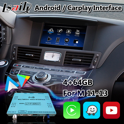 Interfejs multimedialny Lsailt Carplay Android dla Infiniti M37S M37 M35 M45 z NetFlix Yandex