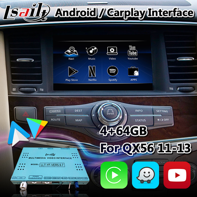 4 GB pamięci RAM Android interfejs wideo nawigacja GPS dla Infiniti QX56 2010-2013