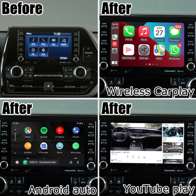 Auto Video Interface bezprzewodowy carplay android auto Android 13 TOYOTA Highlander