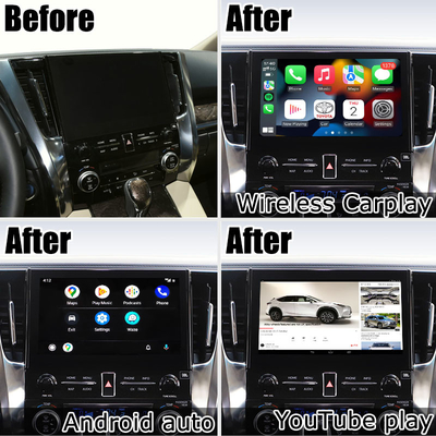 Android auto bezprzewodowy interfejs multimedialny carplay dla Toyota Alphard Vellfire JBL