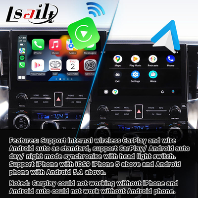 Android auto bezprzewodowy interfejs multimedialny carplay dla Toyota Alphard Vellfire JBL
