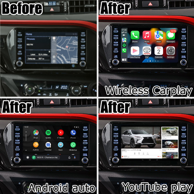 Toyota Hilux Android 13 multimedialny interfejs wideo bezprzewodowy carplay android auto touch 3