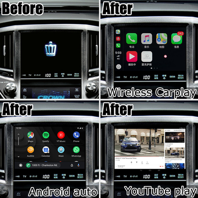 Toyota Crown S210 AWS215 GWS214 android interfejs multimedialny bezprzewodowy carplay android auto rozwiązanie z radiem FM dodaj