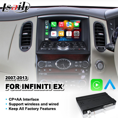 Lsailt bezprzewodowy interfejs AA Carplay dla Infiniti EX EX25 EX35 EX37 EX30d 2007-2013
