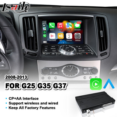 Bezprzewodowy interfejs Android Auto Carplay dla Infiniti G25 G35 G37 Skyline 370GT 350GT (V36) Rok 2008-2013