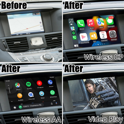 Infiniti Q70 M35 M37 Nissan Fuga bezprzewodowy carplay android auto rozwiązanie IT08 08IT