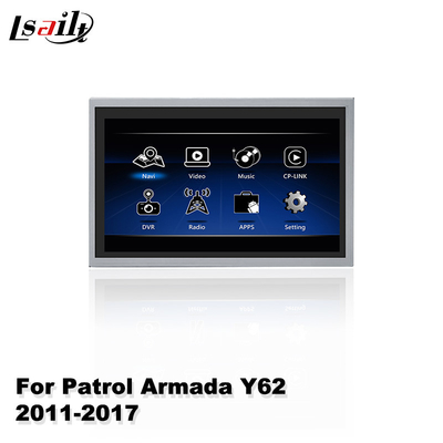 Samochodowy ekran multimedialny Lsailt dla Nissan Patrol Y62 2011-2017 z bezprzewodowym systemem Android Auto Carplay