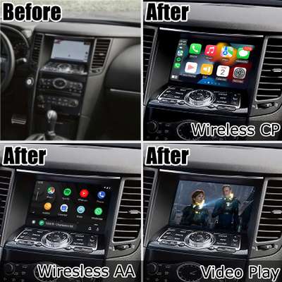 Bezprzewodowy interfejs samochodowy android carplay dla Infiniti FX35 FX37 FX50 QX70