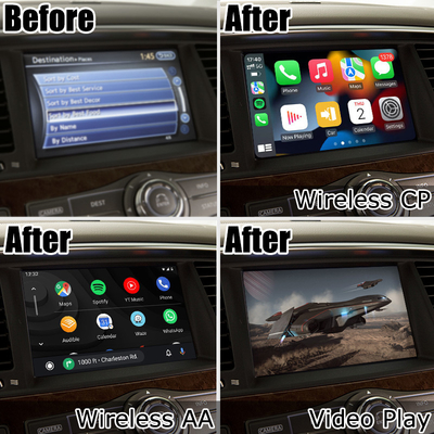 Infiniti QX80 QX56 Z62 bezprzewodowy carplay android auto interfejs multimedialny IT08