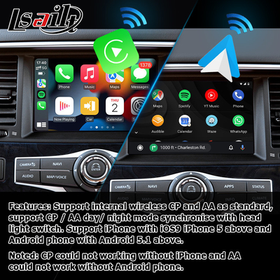 Infiniti QX80 QX56 Z62 bezprzewodowy carplay android auto interfejs multimedialny IT08