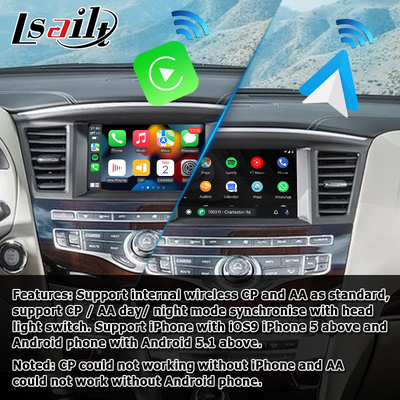 Infiniti JX35 QX60 bezprzewodowy carplay android auto interfejs rozwiązanie do aktualizacji bez uszkodzeń