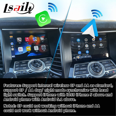 INFINITI QX70 FX35 FX37 aktualizacja ekranu HD bezprzewodowy carplay android auto IT06
