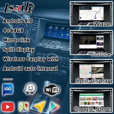 INFINITI QX70 FX35 FX37 aktualizacja ekranu HD bezprzewodowy carplay android auto IT06