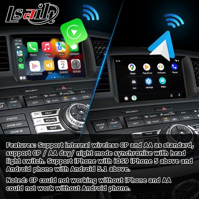 Infiniti M35 M45 Nissan Fuga HD ekran dotykowy z wieloma palcami aktualizacja carplay android auto interfejs wideo
