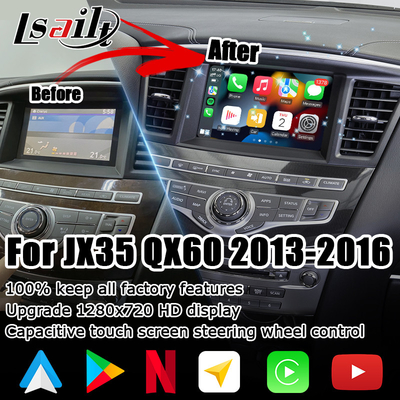 Ekran dotykowy HD z wieloma palcami carplay android automatyczna aktualizacja dla Infiniti QX60 JX35 2013-2016 IT06