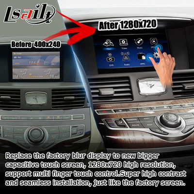Infiniti Q70 M35 M35h M45 Nissan Fuga Android carplay aktualizacja wielu palców dotykowych