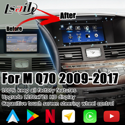 Infiniti Q70 M35 M35h M45 Nissan Fuga Android carplay aktualizacja wielu palców dotykowych