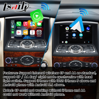 Infiniti QX50 EX EX35 EX25 EX37 Nissan skyline crossover Android ekran hd carplay android auto upgradew