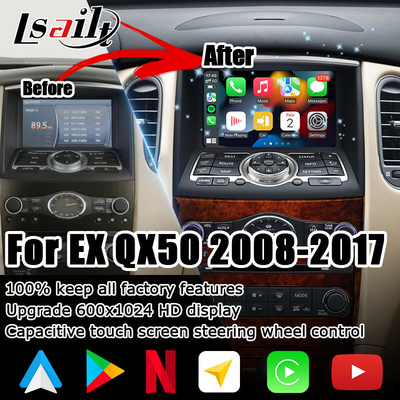 Infiniti QX50 EX EX35 EX25 EX37 Nissan skyline crossover Android ekran hd carplay android auto upgradew