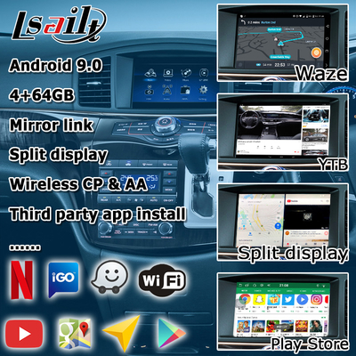 Nissan Elgrand E52 HD z wieloma dotykowymi palcami aktualizacja ekranu HD bezprzewodowa carplay android auto