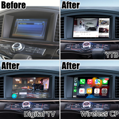 Nissan Elgrand E52 HD z wieloma dotykowymi palcami aktualizacja ekranu HD bezprzewodowa carplay android auto