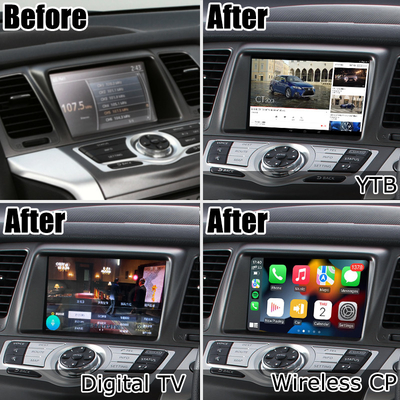 Nissan Murano Z51 Android aktualizacja ekranu HD Android auto carplay Youtube waze Netflix play