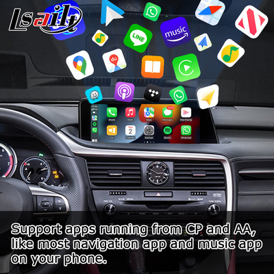 Lexus RX350 RX450h RX200t bezprzewodowy interfejs carplay android auto dublowanie ekranu