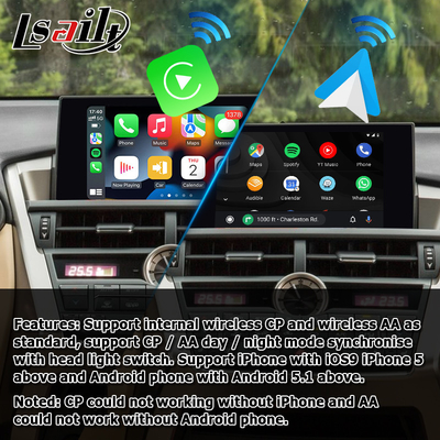 Lexus NX bezprzewodowy interfejs projekcyjny carplay android auto dublowanie ekranu NX300g NX200t