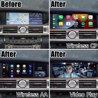 Bezprzewodowa aktualizacja carplay dla Lexus LS600h LS460 2012-2017 12 wyświetlacz android auto dublowanie ekranu przez Lsailt