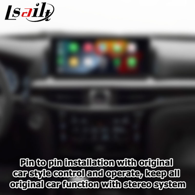 Lexus LX570 LX450d bezprzewodowy carplay android auto interfejs multimedialny dublowanie ekranu Lsailt