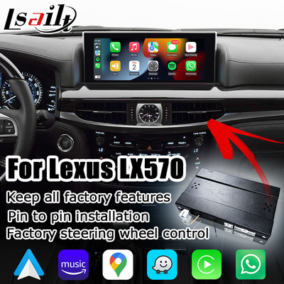 Lexus LX570 LX450d bezprzewodowy carplay android auto interfejs multimedialny dublowanie ekranu Lsailt