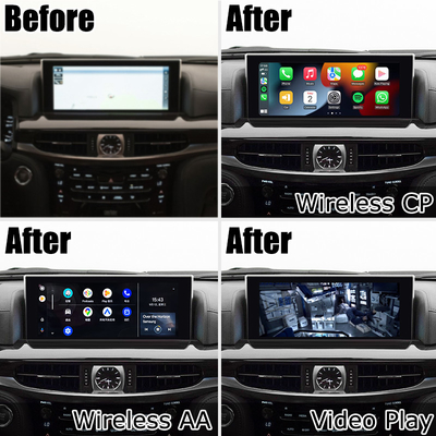 Lexus LX570 LX450d bezprzewodowy carplay android auto interfejs multimedialny dublowanie ekranu Lsailt