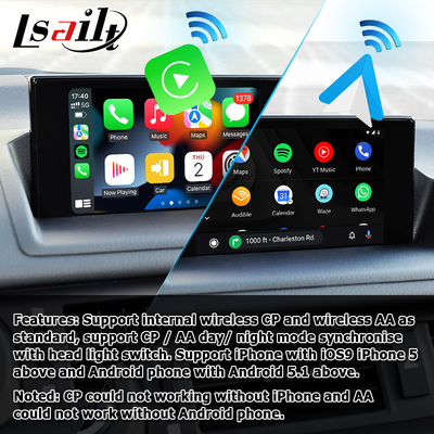 Lexus CT200h CT bezprzewodowy interfejs carplay Android Auto z projekcją lustrzaną ekranu