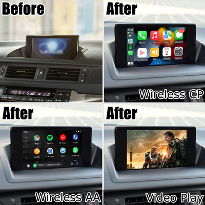 Lexus CT200h CT bezprzewodowy interfejs carplay Android Auto z projekcją lustrzaną ekranu