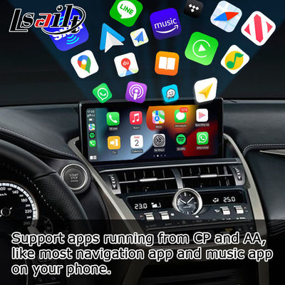 Lexus NX300 NX300h 2018 2021 bezprzewodowy interfejs samochodowy android carplay