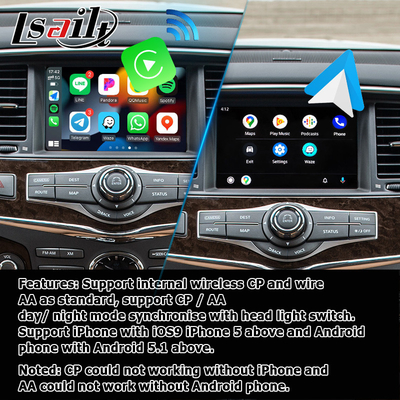 Infiniti QX80 QX56 Z62 carplay android auto z wieloma palcami aktualizacja ekranu dotykowego HD IT08