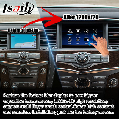 Infiniti QX80 QX56 Z62 carplay android auto z wieloma palcami aktualizacja ekranu dotykowego HD IT08