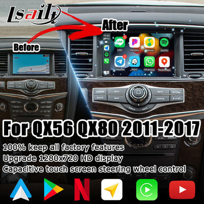 Infiniti QX80 QX56 Z62 carplay android auto z wieloma palcami aktualizacja ekranu dotykowego HD IT08