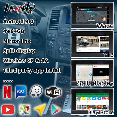 Nissan Pathfinder IT08 R51 aktualizacja ekranu HD bezprzewodowa automatyczna nawigacja carplay android