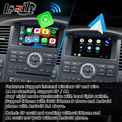Nissan Pathfinder IT08 R51 aktualizacja ekranu HD bezprzewodowa automatyczna nawigacja carplay android