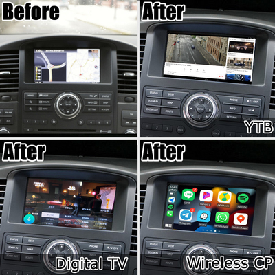 Nissan Pathfinder IT08 R51 aktualizacja ekranu HD bezprzewodowa automatyczna nawigacja carplay android