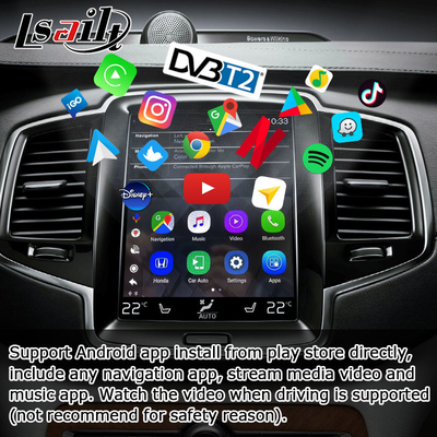 Aktualizacja interfejsu wideo Android Carplay AI Box 4 GB RAM dla Volvo S60 S90