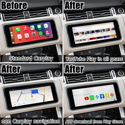 Land Rover Range Rover samochodowy android multimedia AI box Youtube waze Netflix play